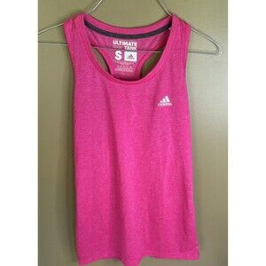 Adidas Ultimate Tank Top Hot Pink Women’s Small 100% Polyester  Athletic Workout